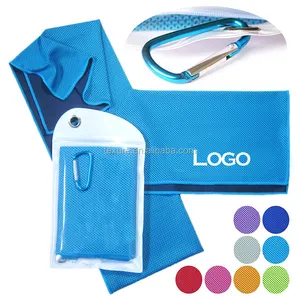 Portable D'été En Plein Air serviette de glace serviette de refroidissement de sport avec sac