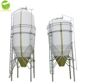 pig silo automatic feeding system pig equipment farm fiberglass silo