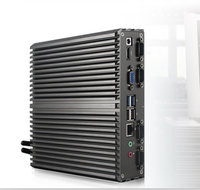 Mini PC industriel embarqué à faible consommation, silencieux, haute température, 6 ports COM, 6 COM/7 USB/2 LAN, sans ventilateur