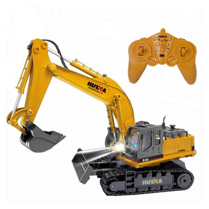 Huina 1510 1/16 échelle 11 canaux métal <span class=keywords><strong>Caterpillar</strong></span> télécommande pelle jouets - Product Image 1