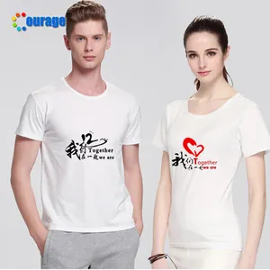 Man polyester short sleeve t-shirt with custom design wholesale price