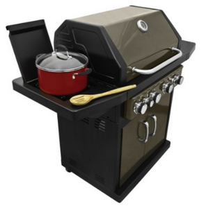 4 brûleurs Barbecue Barbecue gaz <span class=keywords><strong>Propane</strong></span> grilles avec chariot <span class=keywords><strong>du</strong></span> Cabinet panier et brûleur latéral pour cuisine extérieure - Product Image 2