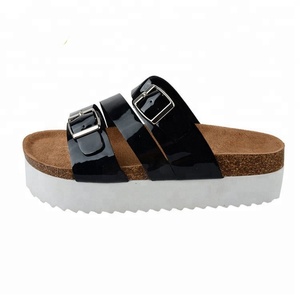 <span class=keywords><strong>Sandali</strong></span> bio con plateau in sughero da <span class=keywords><strong>donna</strong></span> in <span class=keywords><strong>argento</strong></span> nuovo arrivo - Product Image 3