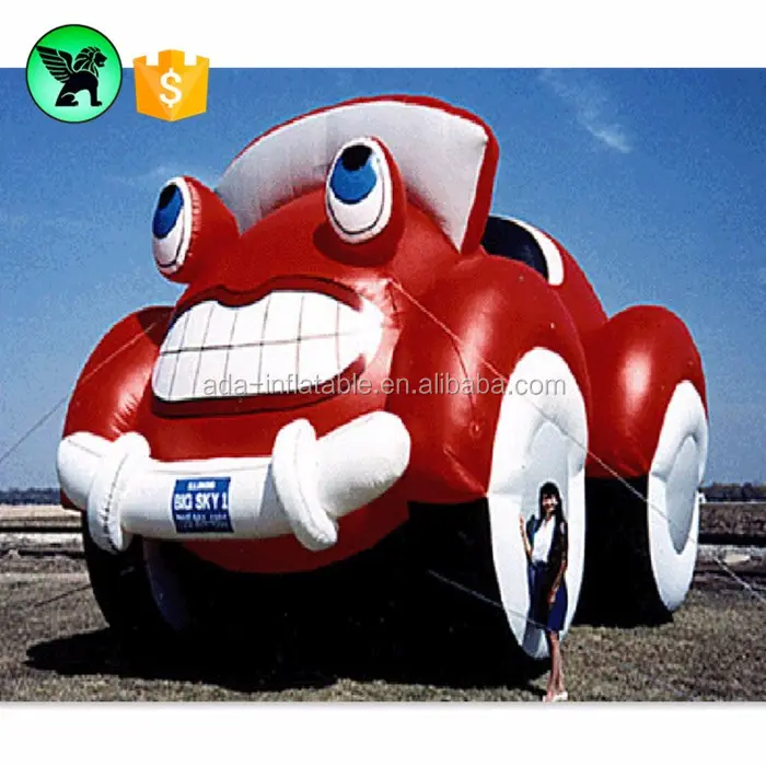 Outdoor advertising giant custom replica transportation inflatable car model inflatable cartoon bus model ST403