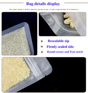 Bolsa de Embalaje de Alimentos Plana con Cierre Hermético de 12*18cm, Sellado Térmico de <span class=keywords><strong>3</strong></span> Lados, para Alimentos para Mascotas y Gelatina - Product Image 5