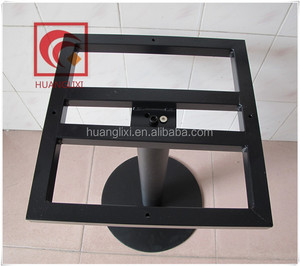 Acier circulaire châssis <span class=keywords><strong>de</strong></span> <span class=keywords><strong>la</strong></span> <span class=keywords><strong>laque</strong></span> qui cuisent jambe, Pieds <span class=keywords><strong>de</strong></span> tables noires - Product Image 2