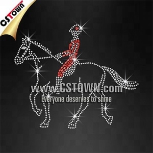 Cheval de guerre Transfert De Strass Appliques Bling Fer sur la Conception - Product Image 4