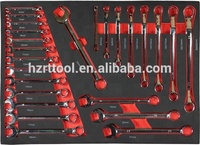 RTTOOL 290PCS Metal Hierro Taller Garaje Herramienta Carro Gabinete Cofre Personalizable OEM Juego de herramientas manuales