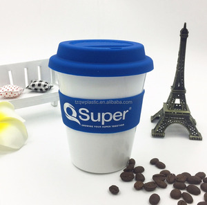 Tasse à café en plastique 350ml/12OZ, couvercle en Silicone, personnalisé, vente en gros, économique - Product Image 6