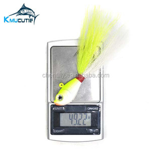 Mồi Câu Cá Đuôi Bucktail 3D Mồi Câu Cá Đuôi Bucktail Nước Mặn Mồi Câu Đầu <span class=keywords><strong>Jig</strong></span> - Product Image 3