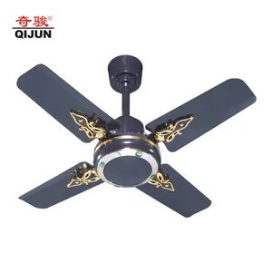 Ventilateur décoratif de petite taille, 25 pouces, 4 lames de fer, faux plafond avec fil de cuivre 630, pour afrique, 100% mm