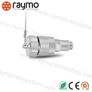 Connecteur circulaire à verrouillage à vis de la série W IP68, étanche sous-marine profonde, câble monté, fiche 306.CLAD52 - Product Image 2