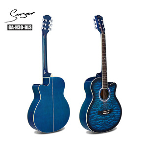 HS-3930 39 'tapa de transferencia de agua de <span class=keywords><strong>tino</strong></span> high-gloss estudiante de color guitarra acústica precio barato para principian - Product Image 3