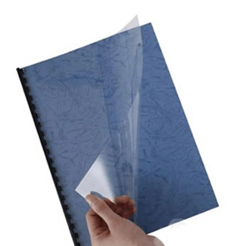 Top quality A3 A4 book sheet PVC binding cover transparent frosted film