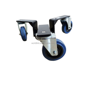 Carro de remolque de servicio pesado Plataforma de rodillos de servicio pesado <span class=keywords><strong>3</strong></span> Ruedas Carro de acero - Product Image 3