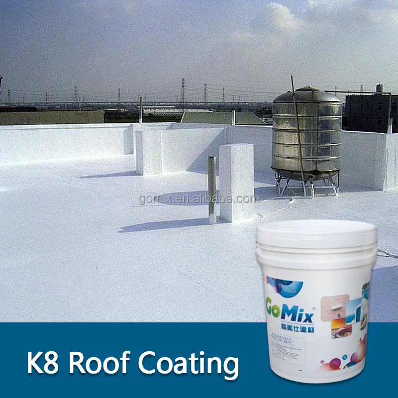 White Elastomeric Elastic Heat Reduction K8-2 Roof Paint