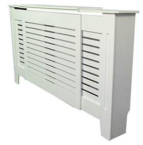 Cubierta ajustable para <span class=keywords><strong>radiador</strong></span>, cubierta para <span class=keywords><strong>radiador</strong></span> de pared pintada en <span class=keywords><strong>blanco</strong></span> - Product Image 1