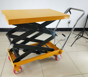 Mesa elevadora de tijera hidráulica de 4 ruedas, plataforma elevadora de 1 tonelada-3 toneladas - Product Image 2