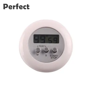 Kitchen count up down white round small electric digital multi timer