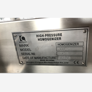 Máy Đồng Hóa Áp Suất Cao 20Mpa 10000L Cho Nước Ép Sữa Hai Piston - Product Image 3