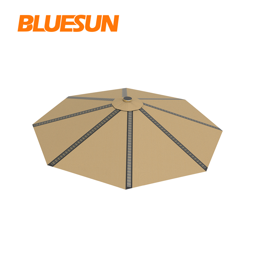 Зонт Bluesun с солнечной панелью, уличный Зонт с зарядным устройством для солнечных батарей, легкий пляжный зонт на солнечных батареях, для продажи