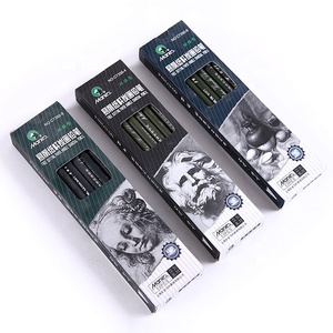 Marie của c7350 Bộ 12 màu đen thêm mềm/tự nhiên/mềm miễn phí cắt giấy xử lý than bút chì tiêu chuẩn bút chì - Product Image 2