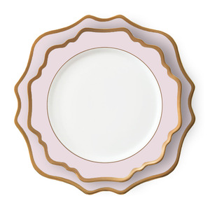 Piatti da Cena in Porcellana Rossa con Bordo Decorato, <span class=keywords><strong>New</strong></span> <span class=keywords><strong>Bone</strong></span> <span class=keywords><strong>China</strong></span> per Matrimoni - Product Image 3