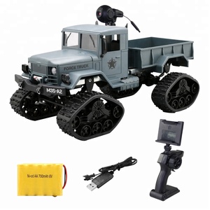 Pneumatici da neve 1/16 4WD 4 ruote motrici fuoristrada WIFI FPV RC camion giocattolo <span class=keywords><strong>militare</strong></span> modello di auto telecomandata auto da arrampicata con telecamera RTR - Product Image 6