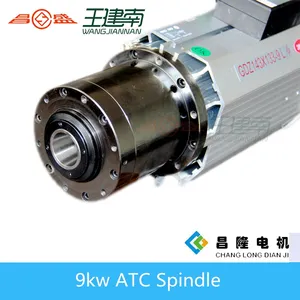 Professional Spindle Productor 9kw Automatic Tool Change Spindle Motor For Wood Carving
