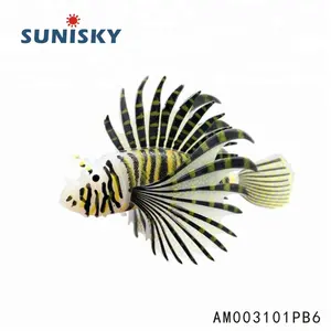 AM003101PB6 Glowing wirkung großhandel künstliche lionfish aquarium fisch für aquarium dekoration