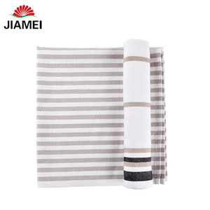 Cotton White Kitchen Dishcloths Towel Tea Towelsクリーニングぼろ無地ダスター布糸染色皿タオルセット - Product Image 4