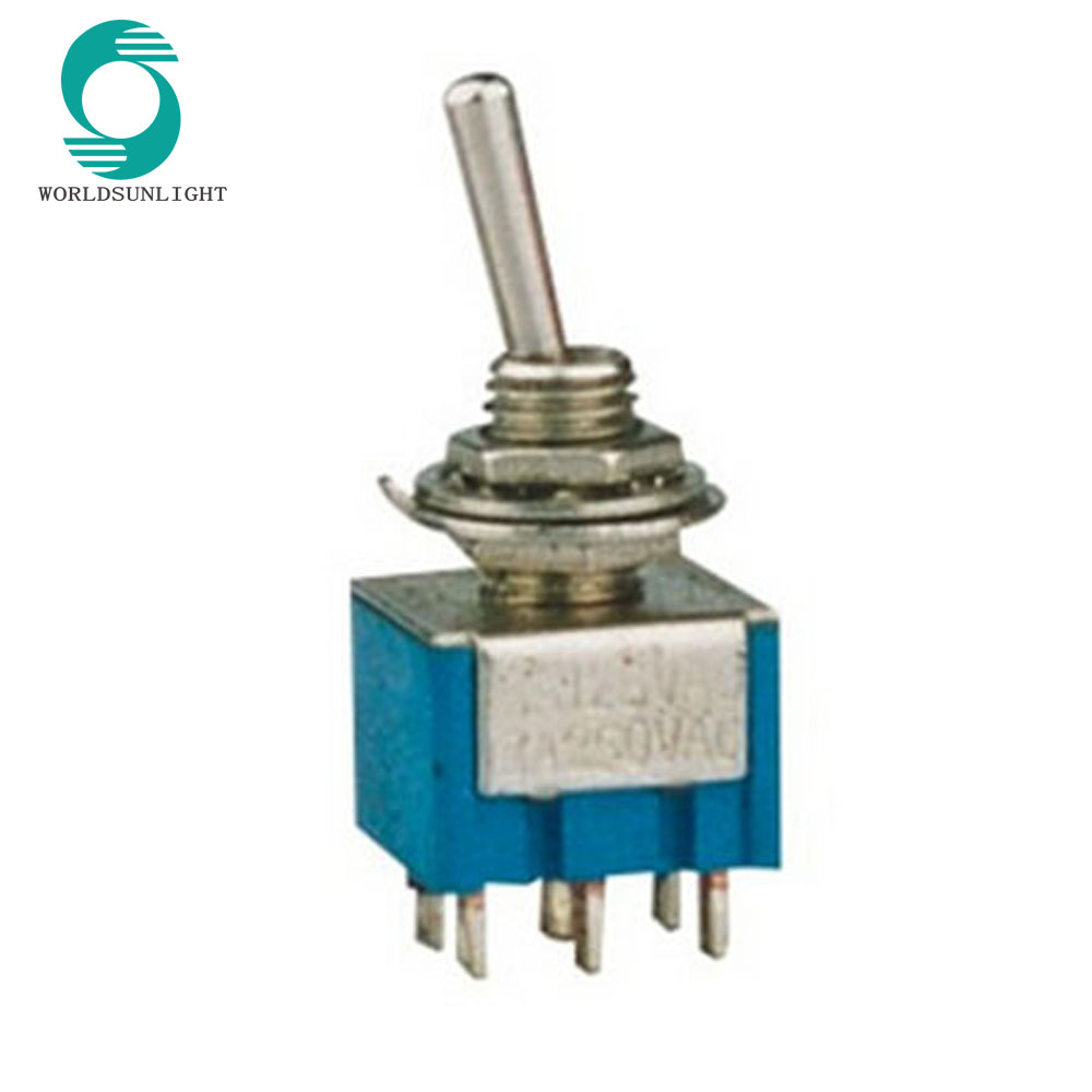 MTS-202 6 мм ON-ON DPDT 6P переключатель