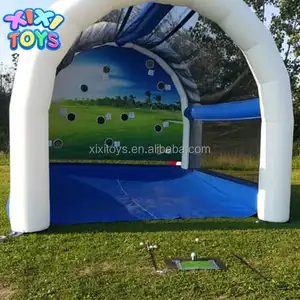 Galeria inflável exterior mini do tiro do golfe, barraca de treinamento do golfe do sopro