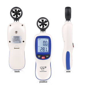 Manomètre de mesure de la <span class=keywords><strong>vitesse</strong></span> du <span class=keywords><strong>vent</strong></span>, anemomètre numérique, instrument de flux d'air, affichage LCD de température WT82 WT82B - Product Image 3
