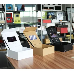 Caja con pantalla LCD de 7 pulgadas para música, reproductor de vídeo para regalo, presentación, producto de joyería