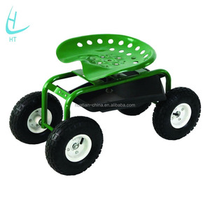 Garden <strong>Cart</strong> With Seat TC4501B Rolling Work Seat Mobile Garden Stool Gardening Rolling Seat Yard <strong>Weeding</strong> <strong>Cart</strong> - Product Image 2
