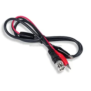 Coaxial Cable BNC Male test leads with alligator clips for Oscilloscope Probe 50 ohms 3 feet