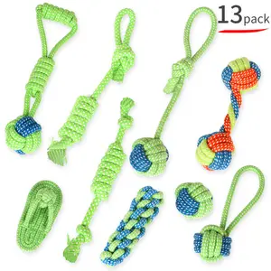 Wholesale Pet dog toy molar teeth Dog Toy Chew Cotton Rope Grinding Teeth Cleaning Molar