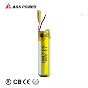 Cilíndrico 08310 recargable batería de lipo de 130 mah 3,7 v Li-polímero batería con IEC62133 - Product Image 5