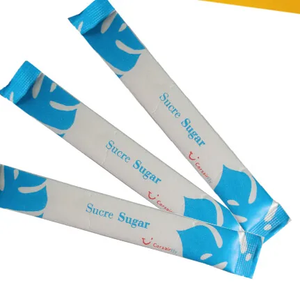 high quality water proof laminated custom printing stick paper sugar sachet packaging