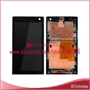 Touch screen digitizer per xperia s lt26i per sony LT26 display lcd assembly+black telaio