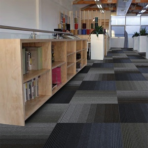 Carrelage de Moquette en PP à Rayures Dégradées, Moquette pour Hôtel, Salon - Product Image 3