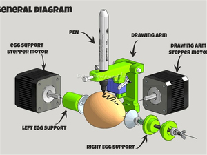 Macchina da <span class=keywords><strong>Disegno</strong></span> Eggbot Sphereobot per Disegnare su Uova e Sfere per l'Educazione dei Bambini - Product Image 6