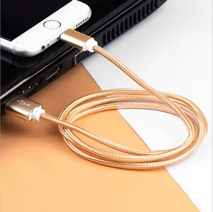 Phổ biến 2.4A 1M Đen nylon bện Type-C USB Tipo C dây sạc USB-C Cáp USB