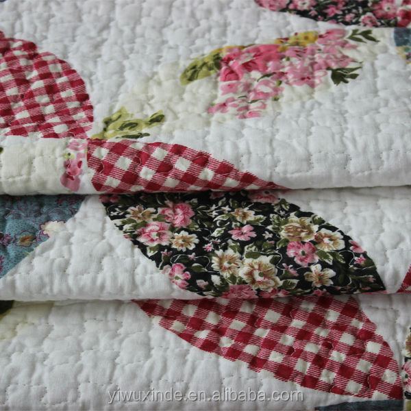 Dessus De Lit Patchwork Fait Main - Non Fini - Fabriqué Aux USA