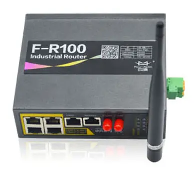 F-R100 3G/4G LTE RouterとWAN/LANとシリアルポートサポートUDPポート転送DMZ工業用アプリケーション
