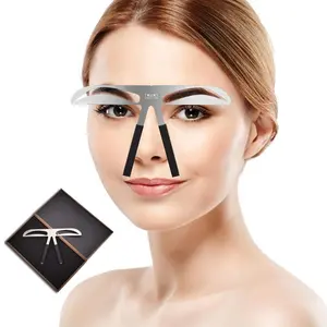 Microblading 用品金属永久性化妆眉毛卡钳/眉毛平衡标尺/眉毛整形工具