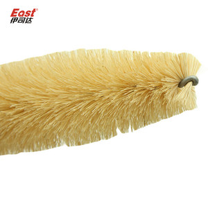 EAST plastic car cleaning wheel brush with wooden handle