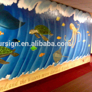 <span class=keywords><strong>Aquarium</strong></span> Peintures Murales et <span class=keywords><strong>Aquarium</strong></span> Scène Fond D'écran D'impression - Product Image 4
