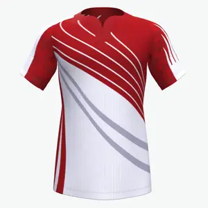 Camiseta de equipo de críquet con sublimación, camisetas de liga de rugby